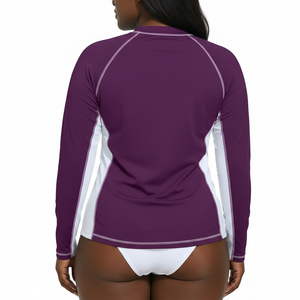 Maillot de bain respirant pour femme à manches longues, protection UV, séchage rapide, extensible, vente en gros - Product Image 2