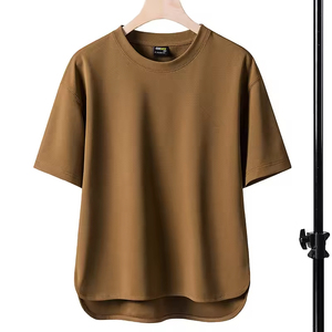 เสื้อยืดโอเวอร์ไซส์สตรีทแบบสั่งทำพิเศษ ผ้าฝ้าย 100% 240 กรัม เนื้อเจอร์ซีย์เรียบ โลโก้สั่งทำด้านหน้า ทรงไหล่ตก เสื้อยืดผู้ชายแบบยูนิเซ็กซ์ - Product Image 5