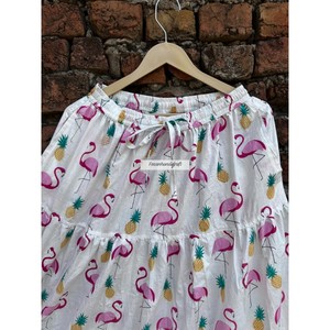 Wholesale Birds Printed <b>Skirt</b> 100% Cotton Long Maxi <b>Skirt</b> Dress Handmade Summer <b>Skirt</b> Hippie Style <b>Skirt</b> Party Wear <b>Skirt</b> - Product Image 3
