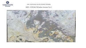 Revêtement mural en pierre de marbre naturel à 100 %, panneau de placage de qualité, décoration extérieure en ardoise, revêtement pour cuisine, villa, maison - Product Image 2