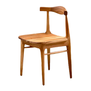 Silla de comedor para exteriores Phia Premium, hecha de madera de teca maciza, muebles elegantes para patio, estilo moderno minimalista. - Product Image 3