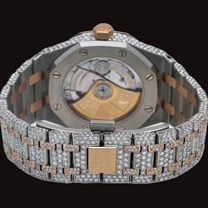 Mens Luxury Stainless Steel <b>Watch</b> with Moissanite VVS Clarity Baguette Diamond Fully <b>Iced</b> <b>Out</b> for Daily Use Upscale Parties - Product Image 2