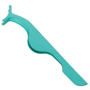 Applicateur de cils en acier inoxydable à lèvre incurvée, recourbe-cils professionnel pour extensions de cils, pince à cils à pointe lisse - Product Image 1