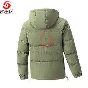 Chaqueta Acolchada con Capucha para Hombre, Ligera, Térmica, Impermeable, Cortavientos, Informal, para Senderismo y Actividades al Aire Libre, 100% a la Moda - Product Image 1