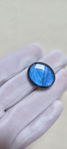 Pierre précieuse naturelle en labradorite bleue, taille poire, pour la fabrication de bijoux, collier, pendentif, décoration - Product Image 5