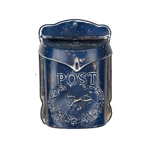 Distressed Mint Green Metal Mailbox Embossed Bird Wreath <b>Post</b> <b>Wall</b> Mount Outdoor Letter <b>Box</b> Cottagecore Home Garden Decor - Product Image 6