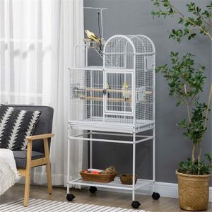 Gabbia per l'allevamento di uccelli in metallo per razze medie e piccole, moderna gabbia in ferro per animali domestici con chiusura a bottone, taglia XL per piccioni e animali domestici, personalizzabile, quadrata - Product Image 1