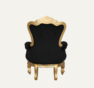 เก้าอี้พักผ่อนสีดำสุดหรู ทำมือ ทนทาน คลาสสิก ไม้มะฮอกกานี สำหรับห้องนั่งเล่น อพาร์ทเมนต์ และโรงแรม - Product Image 3