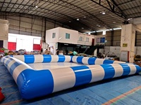 Grande piscine gonflable extérieure d'été commerciale jeux d'eau de fête pour enfants