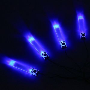 4 luces LED azules de 12V CC para interior de coche, luz ambiental decorativa para coche, con carga. - Product Image 5