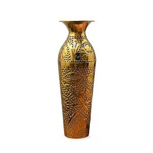 Vase en métal de luxe, vase à fleurs Art Déco unique, vase décoratif de table pour le rangement, pour l'intérieur de la maison, le salon, la chambre, à bas prix - Product Image 2