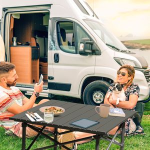 Tavolo da Campeggio Pieghevole Portatile per 2-4 Persone, Tavolo Ultraleggero per Esterni, Viaggi, Escursioni, Barbecue in Giardino, Fattoria - Product Image 4