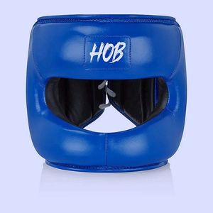 หมวกป้องกันศีรษะสำหรับชกมวยแบบเต็มหน้า ทำจากหนัง สำหรับฝึกซ้อม MMA มวยไทย และศิลปะการต่อสู้ - Product Image 5