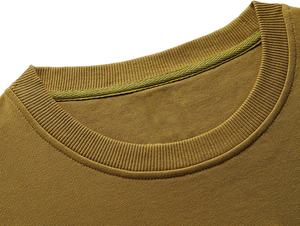 เสื้อกันหนาวให้ความอบอุ่นในฤดูหนาวของผู้ชายน้ำหนักเบาเข้ารูปเสื้อคอกลมสไตล์สตรีทแวร์ผ้าโพลีเอสเตอร์/ ผ้าฝ้าย - Product Image 5