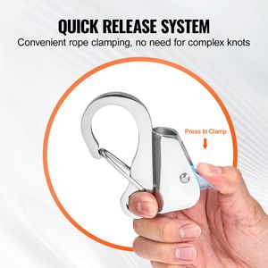 Gancio di Ancoraggio Scorrevole in Acciaio Inox 304 per Ancoraggio Rapido della Barca - Product Image 3