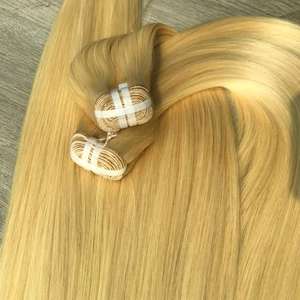Vente en gros 100% Paquets de tissage de cheveux Remy vietnamiens Blonde Os Droite Super Qualité Haut de Gamme Cheveux Bruts au Prix - Product Image 1