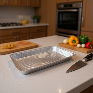 Caja Rectangular Desechable Extra Grande de Aluminio 52x32.5 2037 BANDEJA ALUMINIO para Almacenamiento y Presentación - Product Image 2