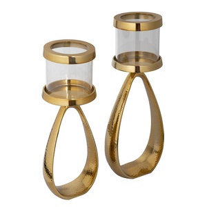 Soporte de vela de tarro de vidrio de Metal y a prueba de viento de la más alta calidad para bodas decoración del hogar Venta caliente soportes de velas de decoración de mesa - Product Image 2