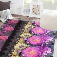 Shufu tapis d'extérieur en mousse haute densité doux confortable en relief points en caoutchouc naturel anti-dérapant anti-allergie en polyester élevé