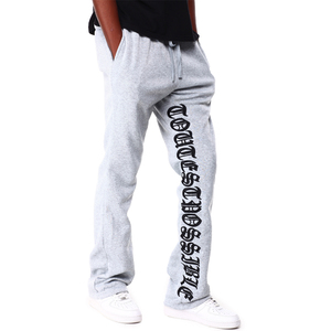 Pantalon de jogging décontracté pour homme, coupe évasée, avec patch brodé vintage vieilli personnalisé - Tissu épais respirant et écologique - Product Image 4