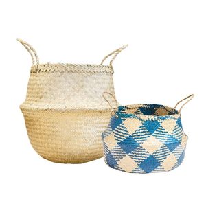 Decorative Handmade SEAGRASS BELLY <b>BASKETS</b> for Plant Pot Cover and Decor, Natural Storage <b>Basket</b> Manufacturer Home Decor - Product Image 1