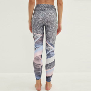New Gym Ladies Classic Slim Fit Solid High Waist Quick Dry Spandex/Nylon Plus Size Yoga <b>Leggings</b> for Women - Product Image 4