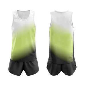 Traje de Atletismo Profesional Sublimado, 100% Poliéster, Uniforme de Verano, Transpirable, de Secado Rápido, Sin Mangas, Personalizable para Equipos - Product Image 1
