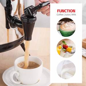 Olla de Acero Inoxidable Aislada de 8L - Dispensador de Bebidas Calientes y Frías para Té, Café, Jugo y Agua, Contenedor Térmico Premium - Product Image 3