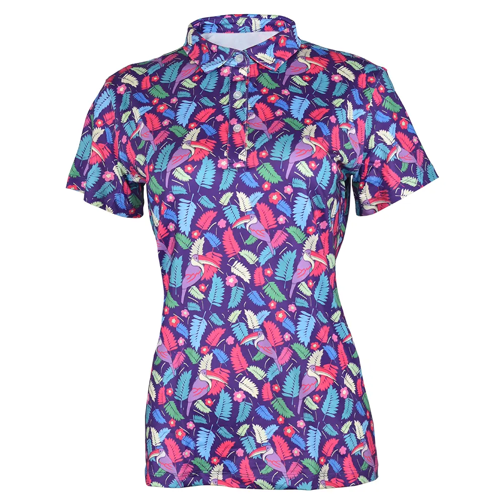 Prezzo di fabbrica traspirante Quick Dry personalizzato garantito qualità ricama Solid Golf woman Design Polo T Shirt