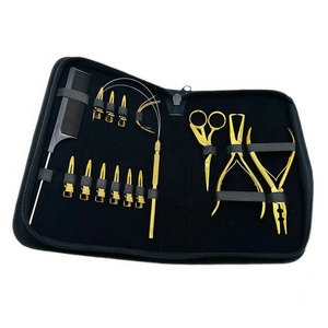 Custom Professional Hair Extension Tools Kit Premium Hair Extension Work <b>Pliers</b> <b>Set</b> Hair Weaving Extension Installation Kit - Product Image 4