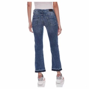 Pantalon en jean décontracté pour femme, coupe droite taille haute, qualité supérieure, vente en gros 2026 - Product Image 3