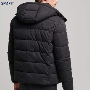 Nouvelle veste d'hiver pour homme, matelassée, à capuche, zippée, alternative au duvet, imperméable, coupe-vent, vêtement d'extérieur décontracté - Product Image 2