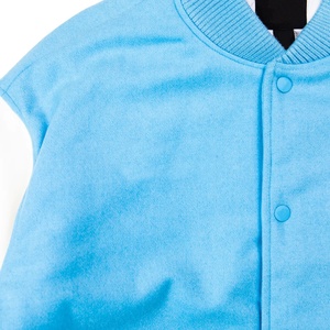 แจ็คเก็ตวาร์ซิตี้ขนสัตว์สำหรับผู้ชายไซส์ใหญ่  แบบ Letterman ปรับแต่งได้ แขนหนังแท้พร้อมปลายแขนแบบริบ แจ็คเก็ตเบสบอล - Product Image 2