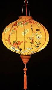Vietnamese Artisan Hoi An Lantern Handmade Silk <b>Bamboo</b> Decorative Lantern for Festival Event and Home Decor - Product Image 1