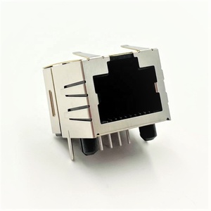 Conector Hembra RJ45 de un Solo Puerto, Configuración 1X1, Blindado, 8P8C, Soldadura/Instalación a Presión, Modelo LITE 10711-01222650-A11R - Product Image 1