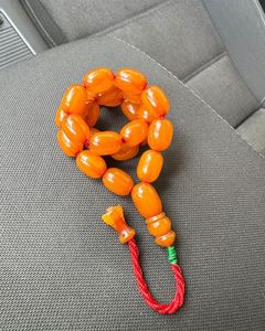 Tasbih en résine polie de haute qualité, perles de prière musulmanes, 33 perles, motif boule, fait main, Misbaha islamique, pompon, logo personnalisé - Product Image 4