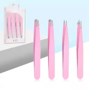 Pinzas para Cejas de Acero Inoxidable Rosa con Punta Puntiaguda de A and S Network, Duraderas, Ecológicas, Estilo Clásico - Product Image 3
