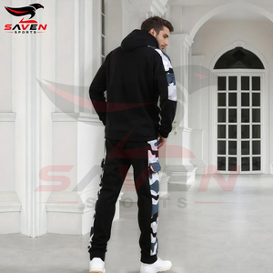 2026 Black White Color Good Supplier With Best Price OEM ODM Service Comfortable Unique Design Comfortable <b>Men</b> Wear Tracksuits - Product Image 2