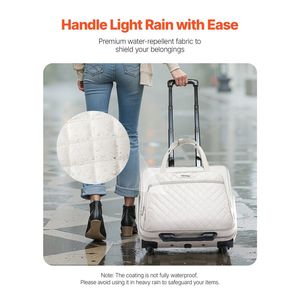 Maletín con Ruedas para Portátil de Negocios, con Capacidad para Portátiles de hasta 15.6 Pulgadas, con 2 Ruedas Fijas Telescópicas - Product Image 4