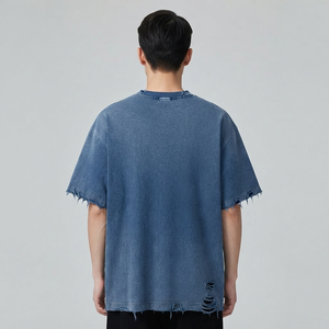 T-shirt imprimé avec graphisme vieilli personnalisé, 100% coton, tissu doux, col rond, manches courtes, unisexe, confortable à porter. - Product Image 6
