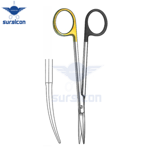 Ciseaux chirurgicaux Peck-Joseph 14 cm / 5-1/2 pouces à lame courbée et arrondie, dentelés, Super Cut TC, en acier inoxydable de qualité supérieure - Product Image 3