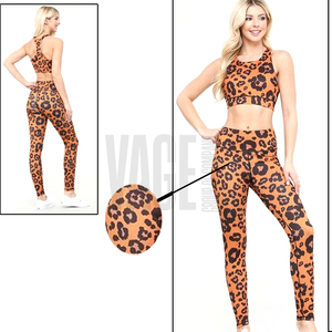 <b>Women</b> Seamless Yoga Set 2 Piece High Waist <b>Leggings</b> Crop Sports Bra Breathable Stretch Gym Fitness Workout Training Activewear W - Product Image 5