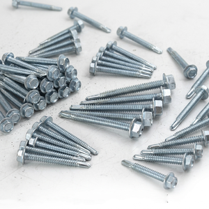 Tornillos Autoperforantes de Cabeza Hexagonal de Acero al Carbono Premium (Métrico/Pulgadas) con Recubrimiento de Zinc Clase 8, Resistentes a la Corrosión y de Alta Resistencia - Product Image 1