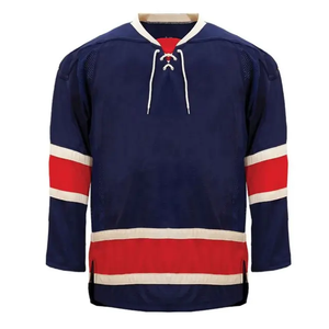 Maillot de hockey sur glace noir personnalisé, uniforme d'équipe vierge, maillot de hockey sublimé, tenue d'entraînement pour jeunes et adultes, fabricant OEM - Product Image 5