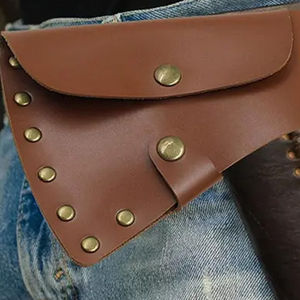Étui de protection pour hache en cuir véritable avec passant de ceinture en cuir pour la chasse en plein air - Product Image 6