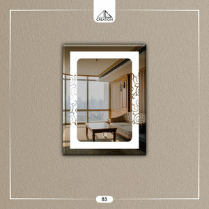 Ce miroir élégant DG 227 LED avec éclairage intégré économe en énergie, design artistique décoratif, mural, sans cadre, léger - Product Image 5