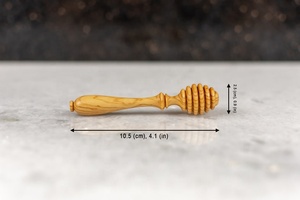 Wooden Honey Dippers Spoons | Eco-Friendly <b>Camping</b> Honey Drizzler | Mirror Polish Long Handle | Party Favor Gift | Handmade Hon - Product Image 2