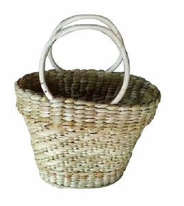 Designer Eco-Friendly Bohemian Square Shape Women's Bamboo <b>Wicker</b> Handbag String Closure Two Straps <b>Large</b> Capacity for Beach - Product Image 5