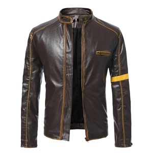 Leather Fashion <b>Jacket</b> for Men Best OEM Manufacturer New Style Fashion Premium Custom Leather Outerwear - Product Image 2