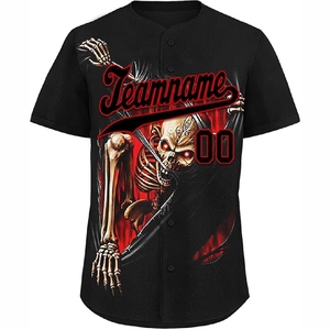 Maillots de baseball respirants sublimés avec tissu extensible pour l'équipement des équipes sportives professionnelles - Product Image 1